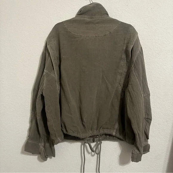 Free People Eyes on You Surplus Jacket XL Olive Green - Picture 4 of 8